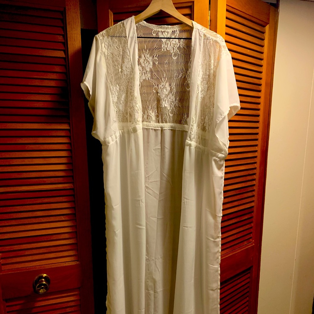 Swimsuit tie cover-up